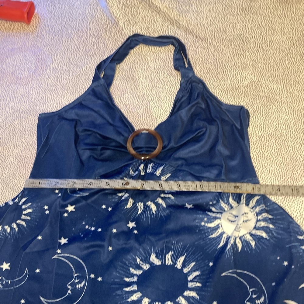 SHEIN VCAY Sun Print Ring Linked Hanky Hem Cami Top size XS NWT - Picture 12 of 15